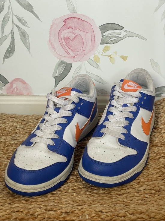 Nike Other - Nike Dunk Low Knicks White Blue Orange Youth Sneakers Size 7Y Streetwear Skater